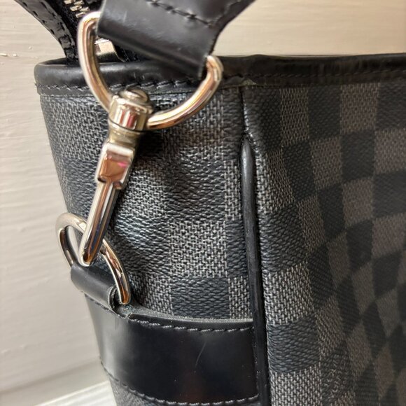 LOUIS VUITTON Tadao Hand Tote bag Damier Graphite Leather Black FLASH SALE - Picture 11 of 13